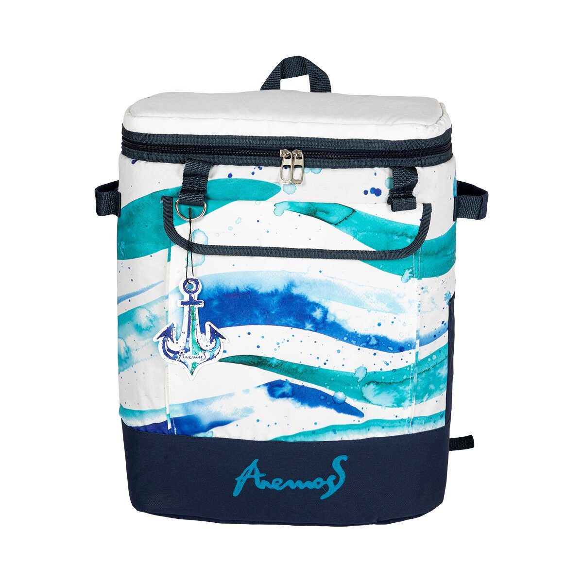 ANEMOSS Kühltasche Anemoss Marine Collection Waves Kühlrucksack, Weiß