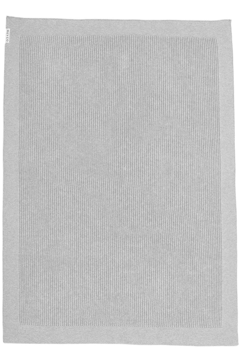 Babydecke Rib Grey Melange, Meyco Baby, 75x100cm