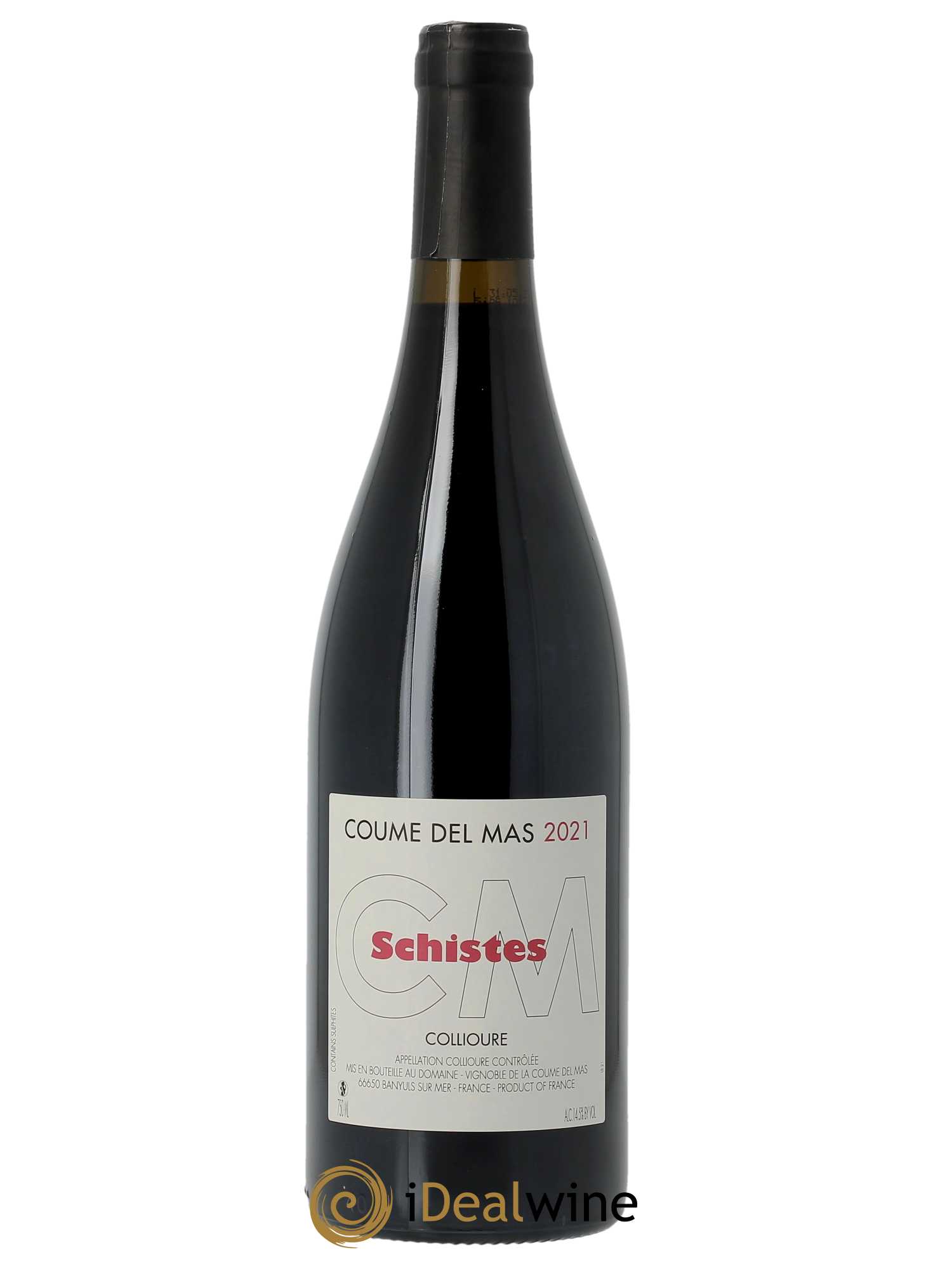 Collioure Coume del Mas Schistes  2021 - Lot de 1 Bouteille