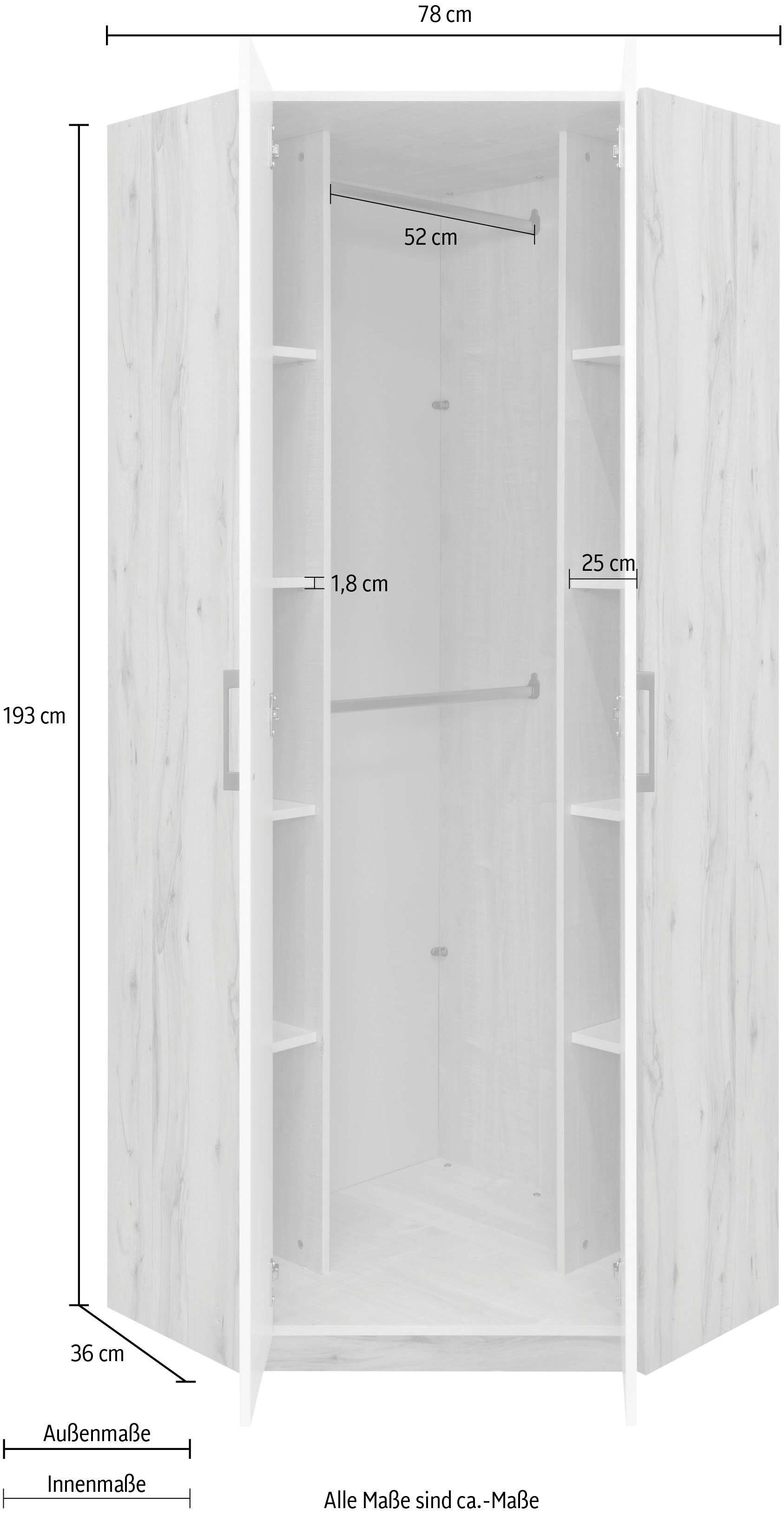 priess Jugendzimmer-Set Lissabon, (6-St), 6-teiliges Set