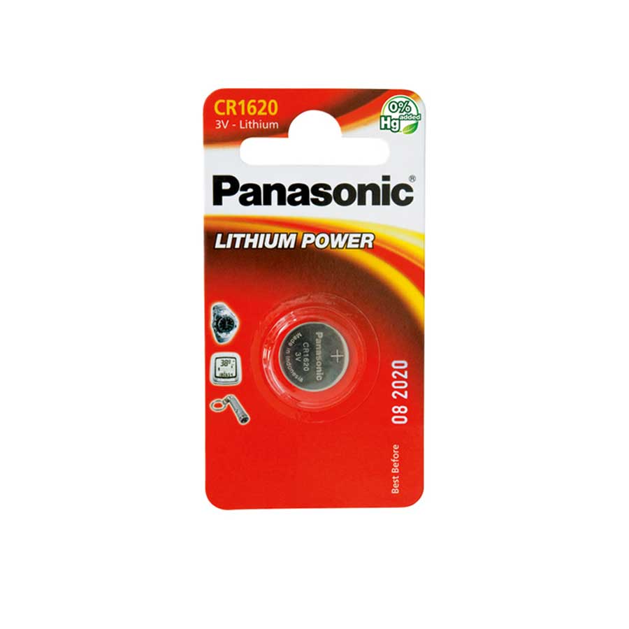 Panasonic Lithium Power Knopfzelle CR1620L/1BP, 3 V, 1 Stück - ATU
