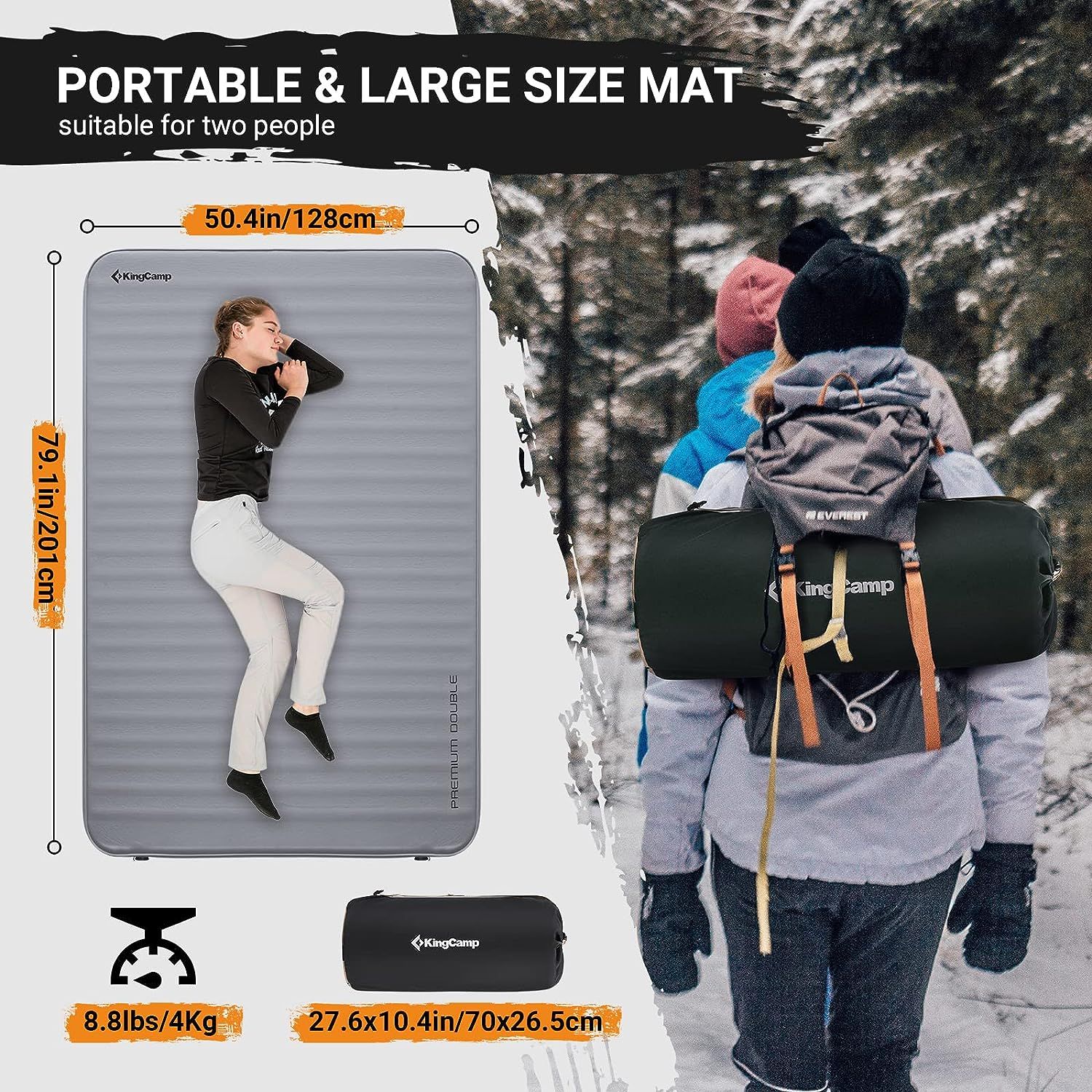 KingCamp 3D Premium Double Schlafmatte