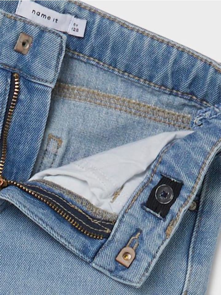 name it Wide Leg Jeanshose in light blue denim günstig kaufen