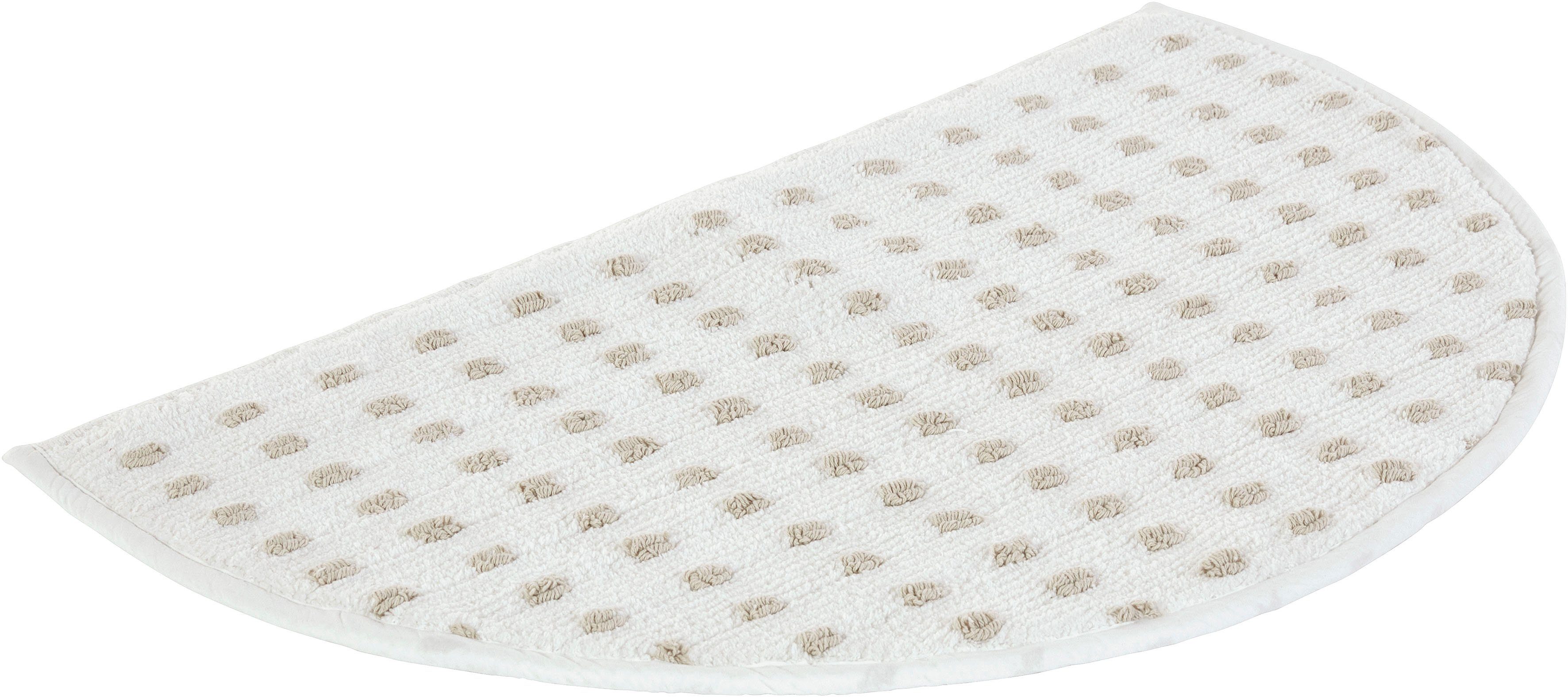 Badematte Gereon LeGer Home by Lena Gercke, Höhe 10 mm, fußbodenheizungsgeeignet, schnell trocknend, strapazierfähig, Baumwolle, halbrund, weiche Haptik, beidseitig verwendbar, Badematten aus Baumwolle