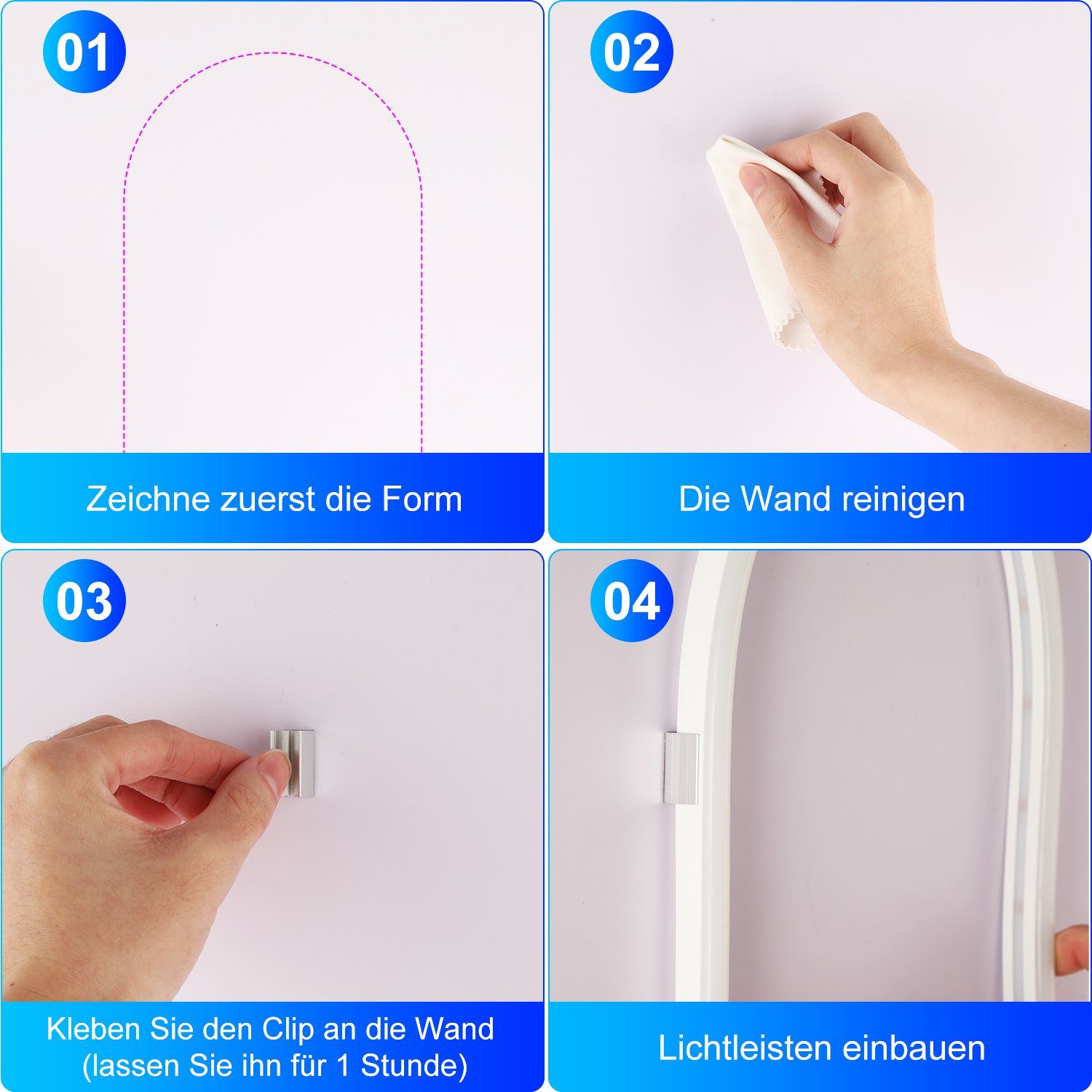 LETGOSPT LED-Streifen 3m Neon Led strip, APP Steuerung, mit Fernbedienung, IP67 wasserdichte, 12V Rgbflexible Neon LED Streifen anwendbar auf Innen Außendekoration