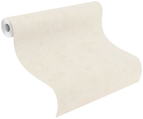 Rasch Vliestapete Kimono, strukturiert, Leinenoptik, einfarbig, uni, (1 St), gut lichtbeständig, hochwaschbeständig