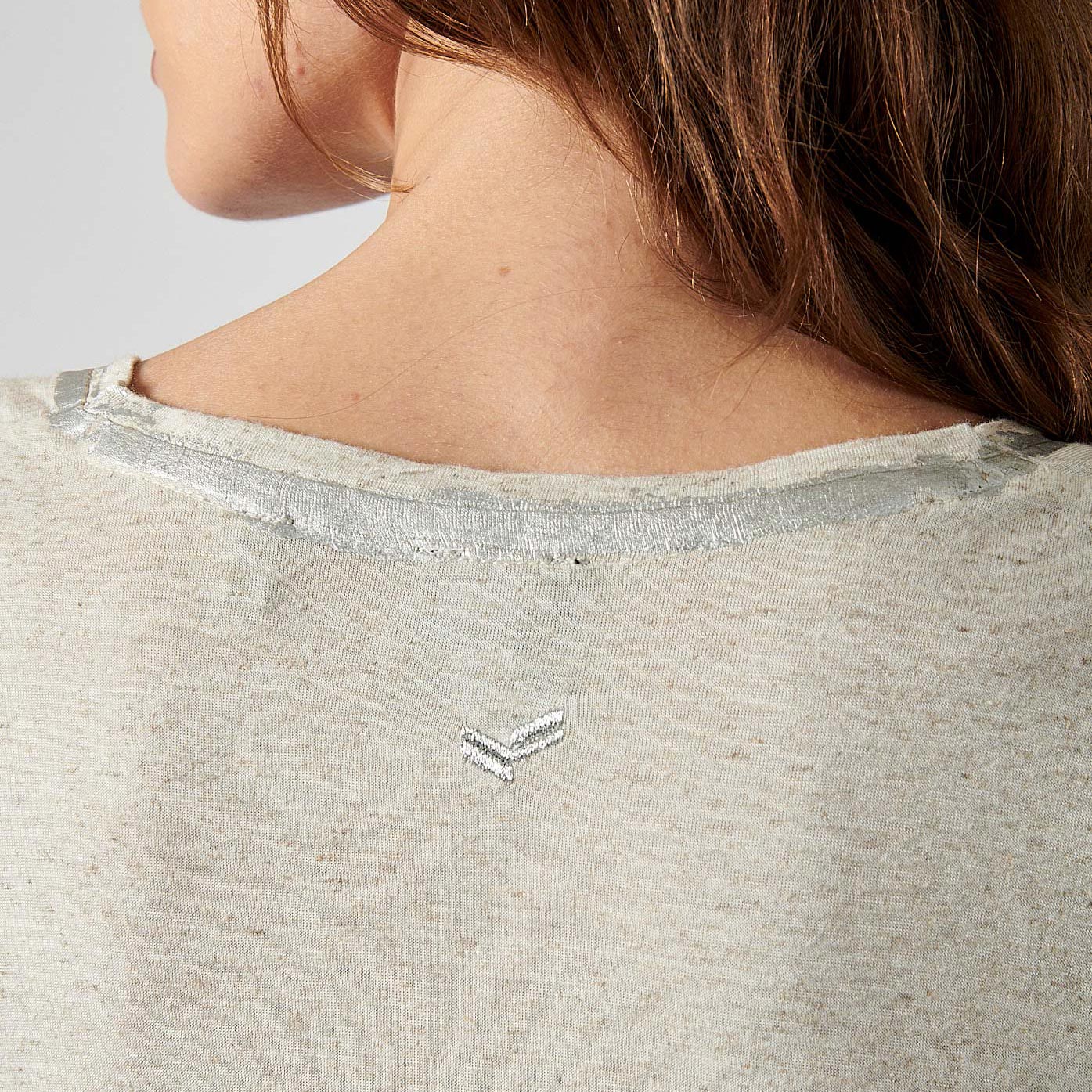 FELIX  T-shirt écru femme