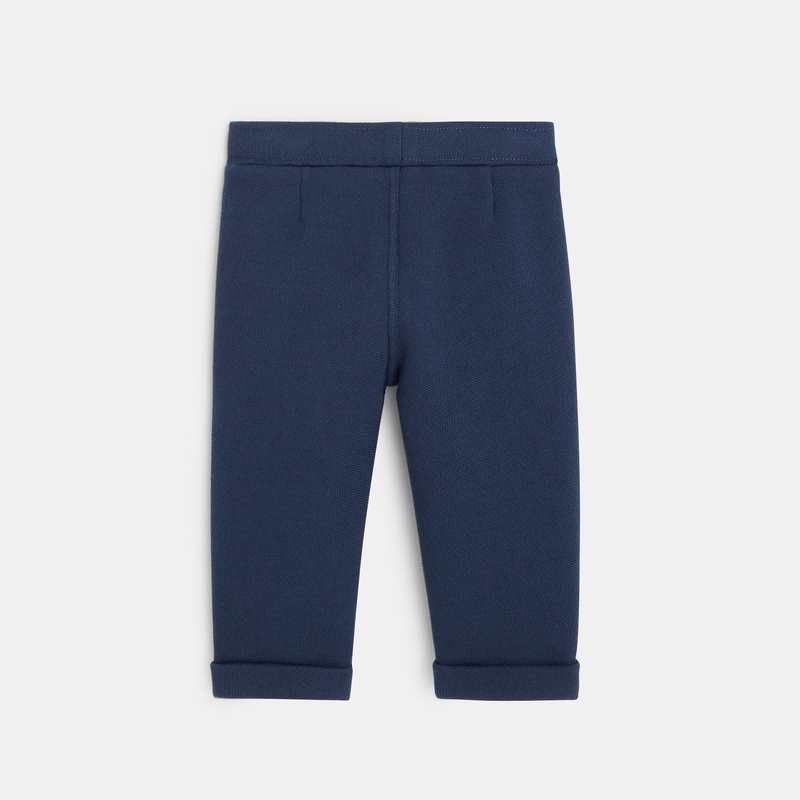 Jogpant molleton coton bio couleur bleu bébé garçon