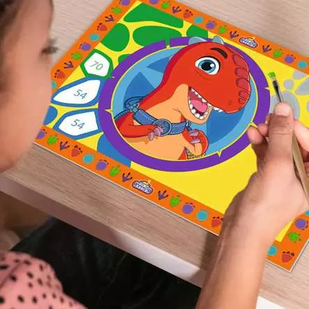 CreArt Dino Ranch - Malen nach Zahlen für Kinder ab 5 Jahren