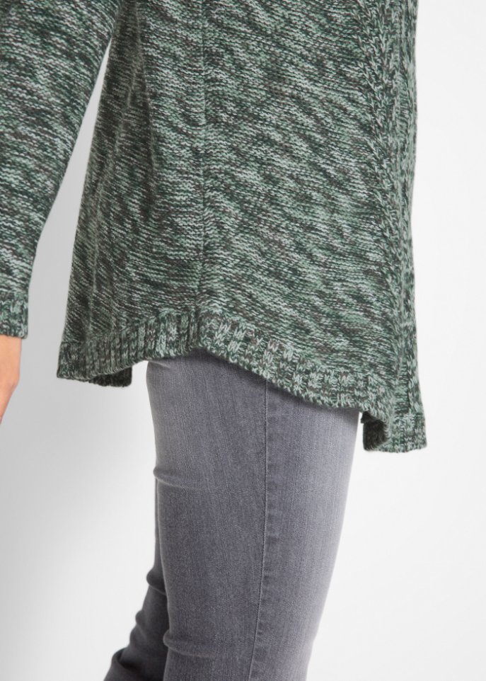 Poncho-Pullover, Langarm