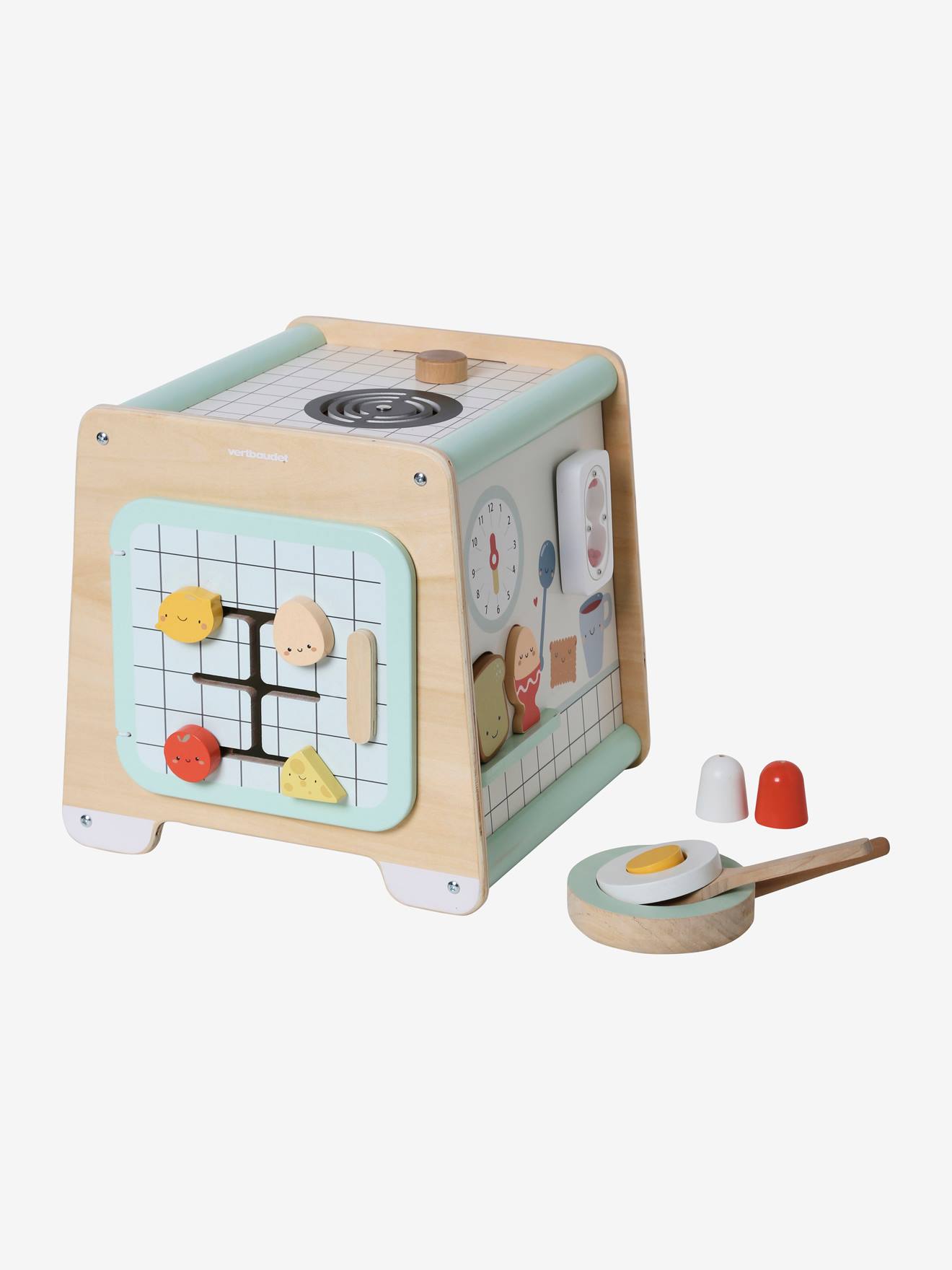 Cube d'activités Cuisinette en bois FSC® beige