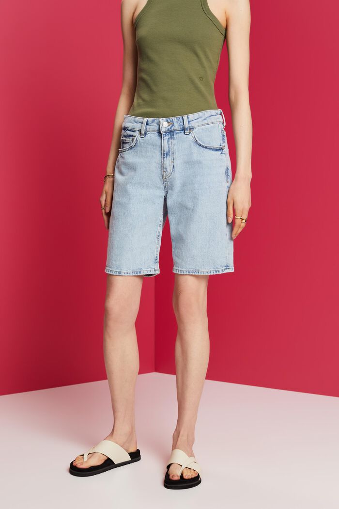 Jeans-Bermudas in Retro-Optik