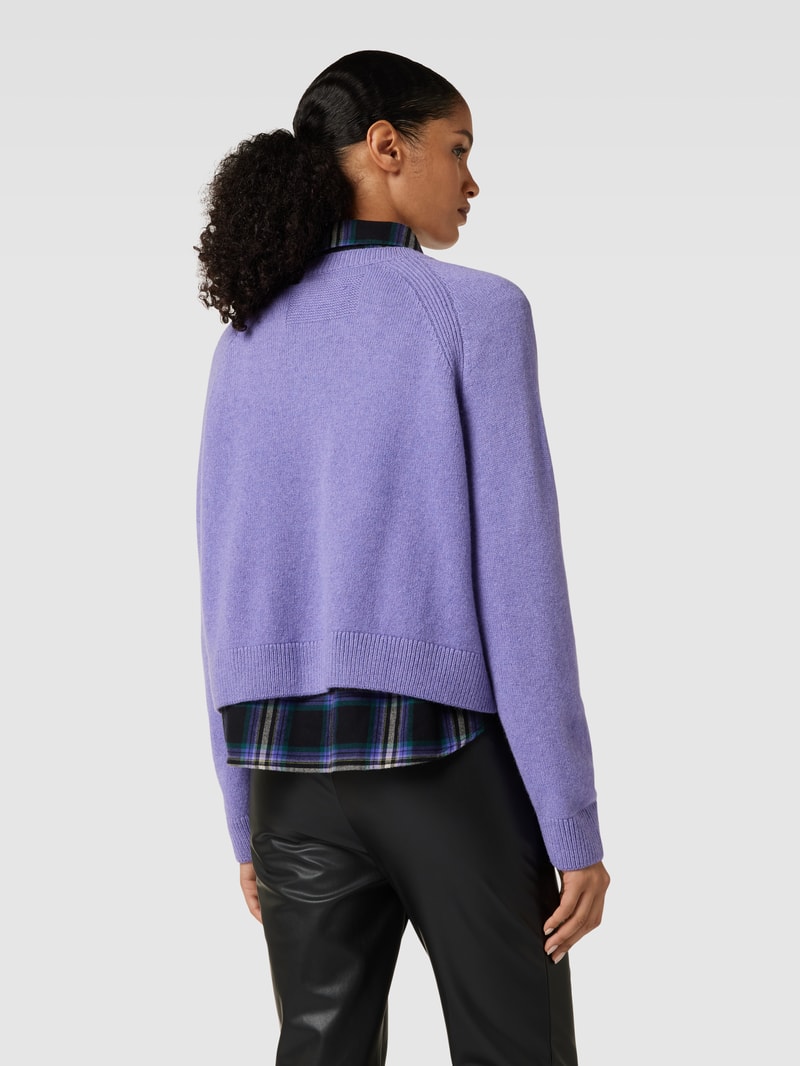 Oversized Strickpullover mit Rundhalsausschnitt Modell 'DILIRIAA' in flieder