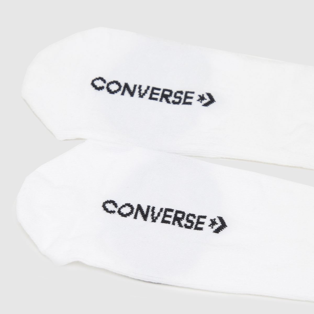 Converse – Vita strumpor utan synliga färger, 2-pack