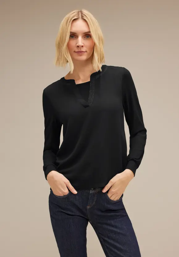 Street One Chiffon Langarmshirt