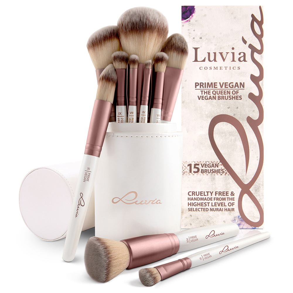 luvia Prime Vegan Set de Pinceaux Professionnels