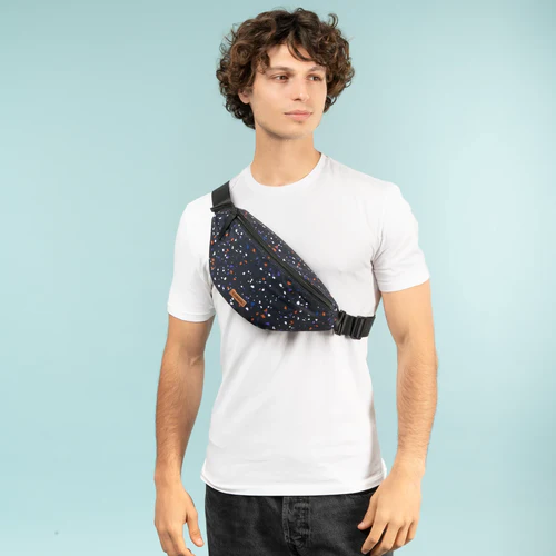 Berlin Medium Black Fanny Pack