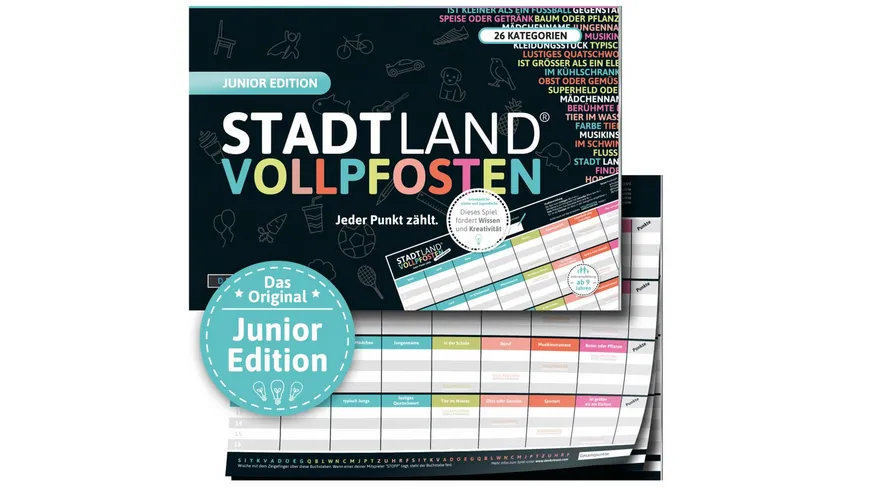 Denkriesen - STADT LAND VOLLPFOSTEN® - JUNIOR EDITION - Für Kinder und Jugendliche