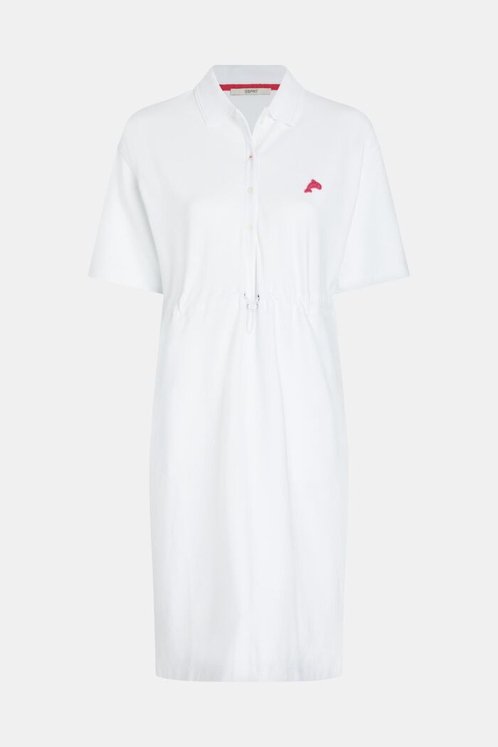 Plissiertes Tennis-Polokleid mit Dolphin-Batch
