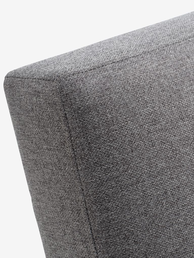 HOLSTED Sofa rozkładana HOLSTED tkanina szara/naturalna
