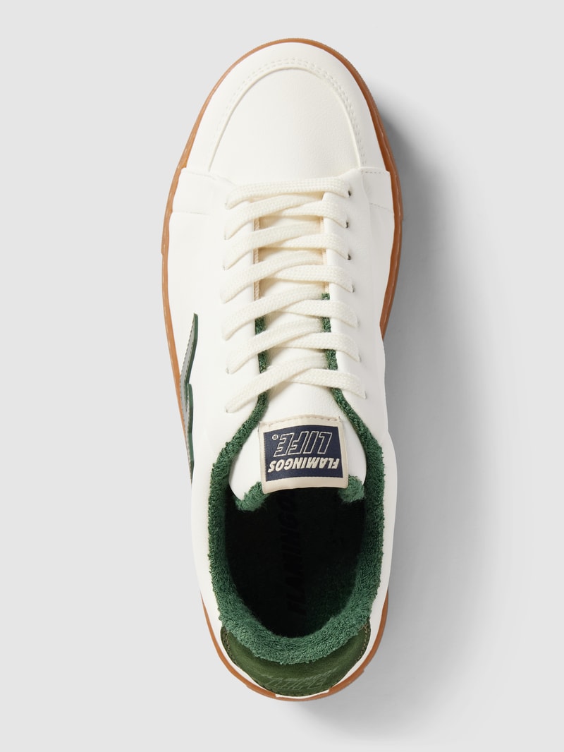 Sneaker mit Label-Detail Modell 'Classic 70s' in weiß