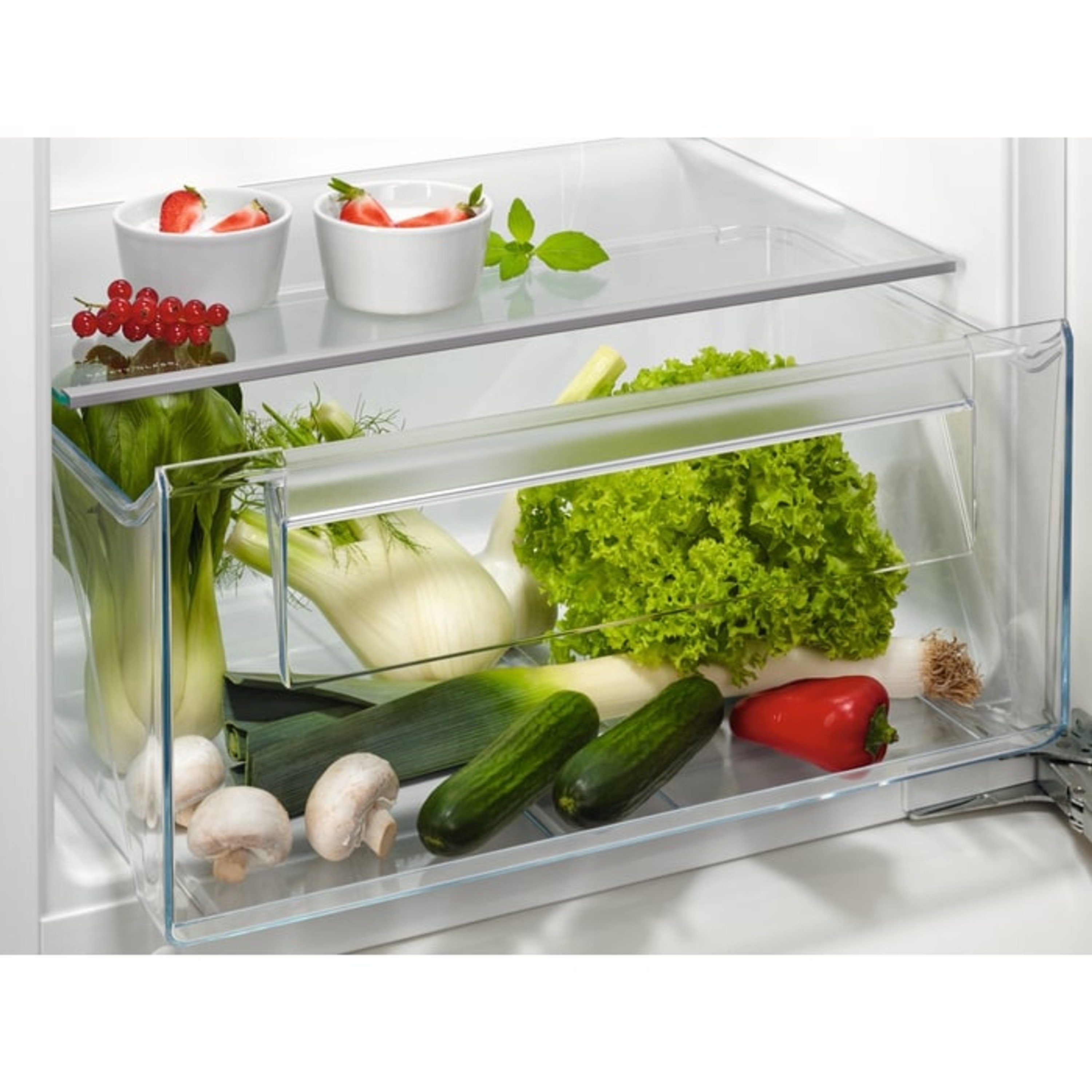 AEG Einbaukühlgefrierkombination SFB612F1AF 933033337, 122.4 cm hoch, 55.6 cm breit, verstellbare Glasablagen