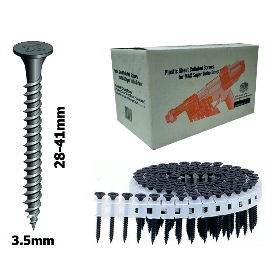 Max SPS90002 Kovové šrouby na roli pro HVR41G4 - 3,5x41 mm