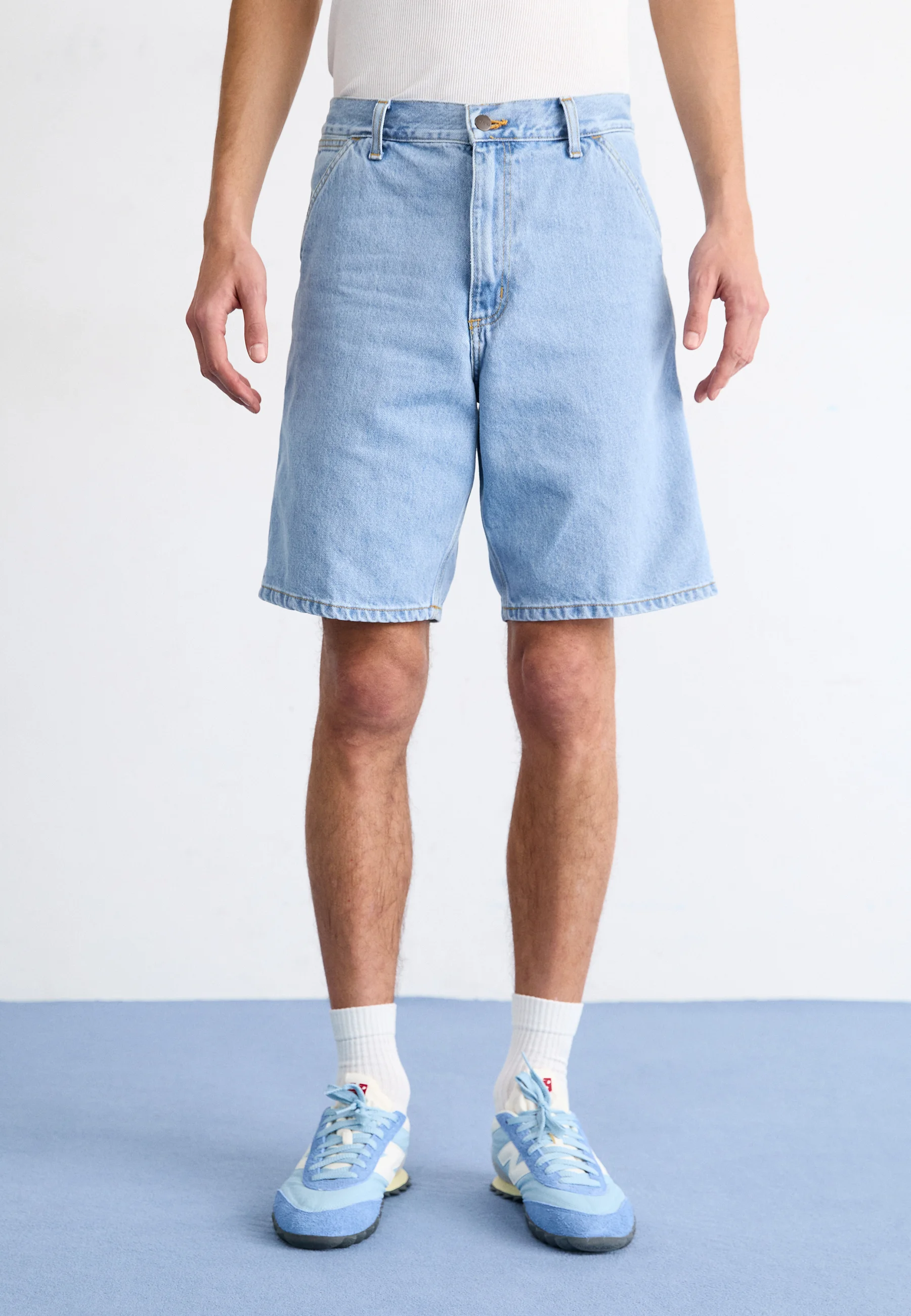 Carhartt WIP SINGLE KNEE - Pantalones cortos vaqueros