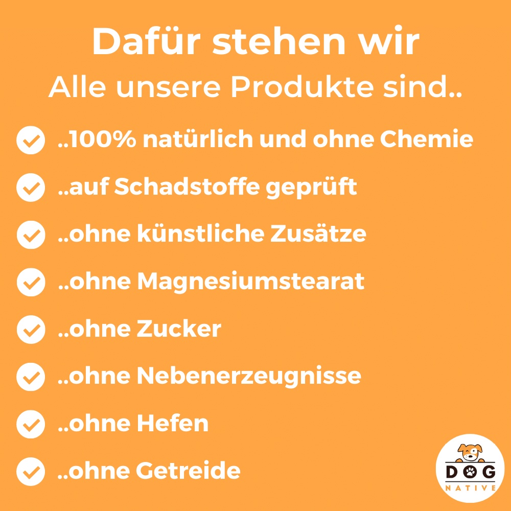 Dog-Native Ergänzungsfutter & Aufzucht Dog-Native Teufelskralle Pulver für Hunde, aus Namibia (1,3% Harpagosid), 500g