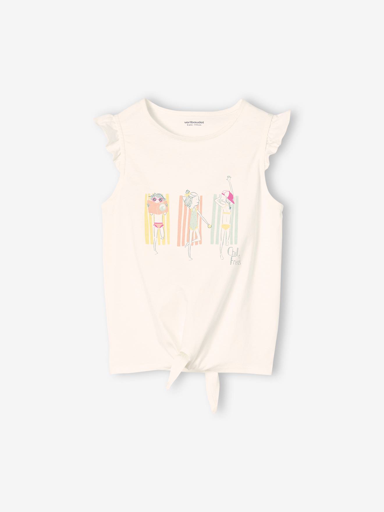 Vertbaudet Mädchen-Set: T-Shirt & Shorts Oeko Tex - aqua