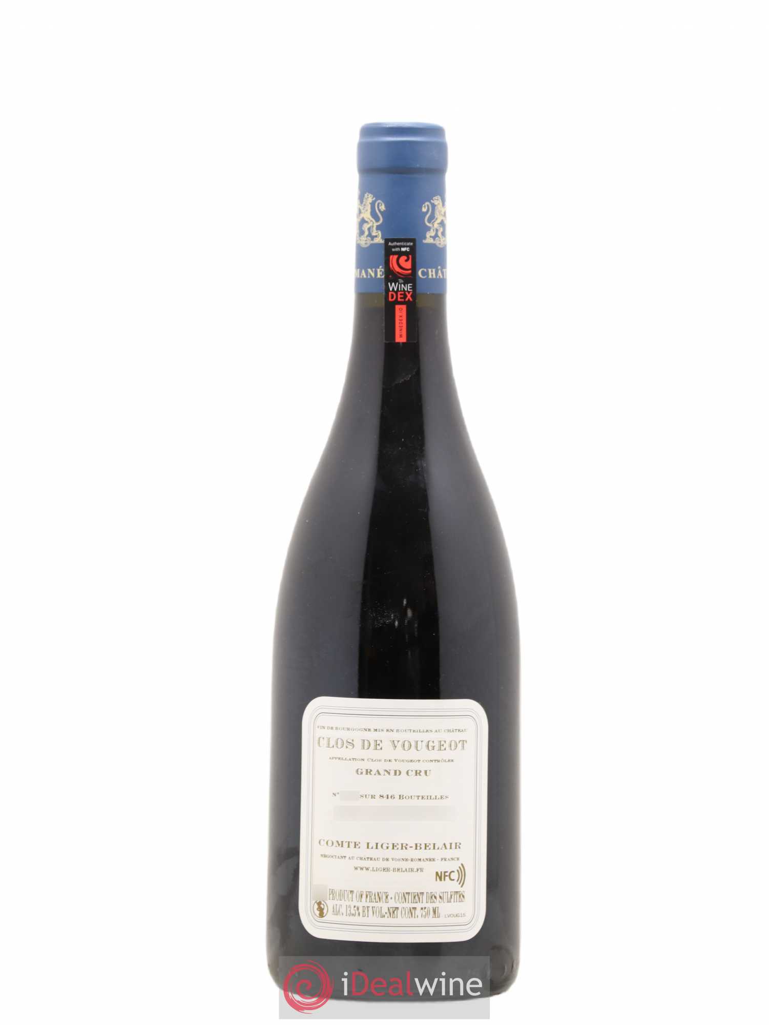 Clos de Vougeot Grand Cru Comte Liger-Belair (Domaine du)  2015 - Lot de 1 Bouteille