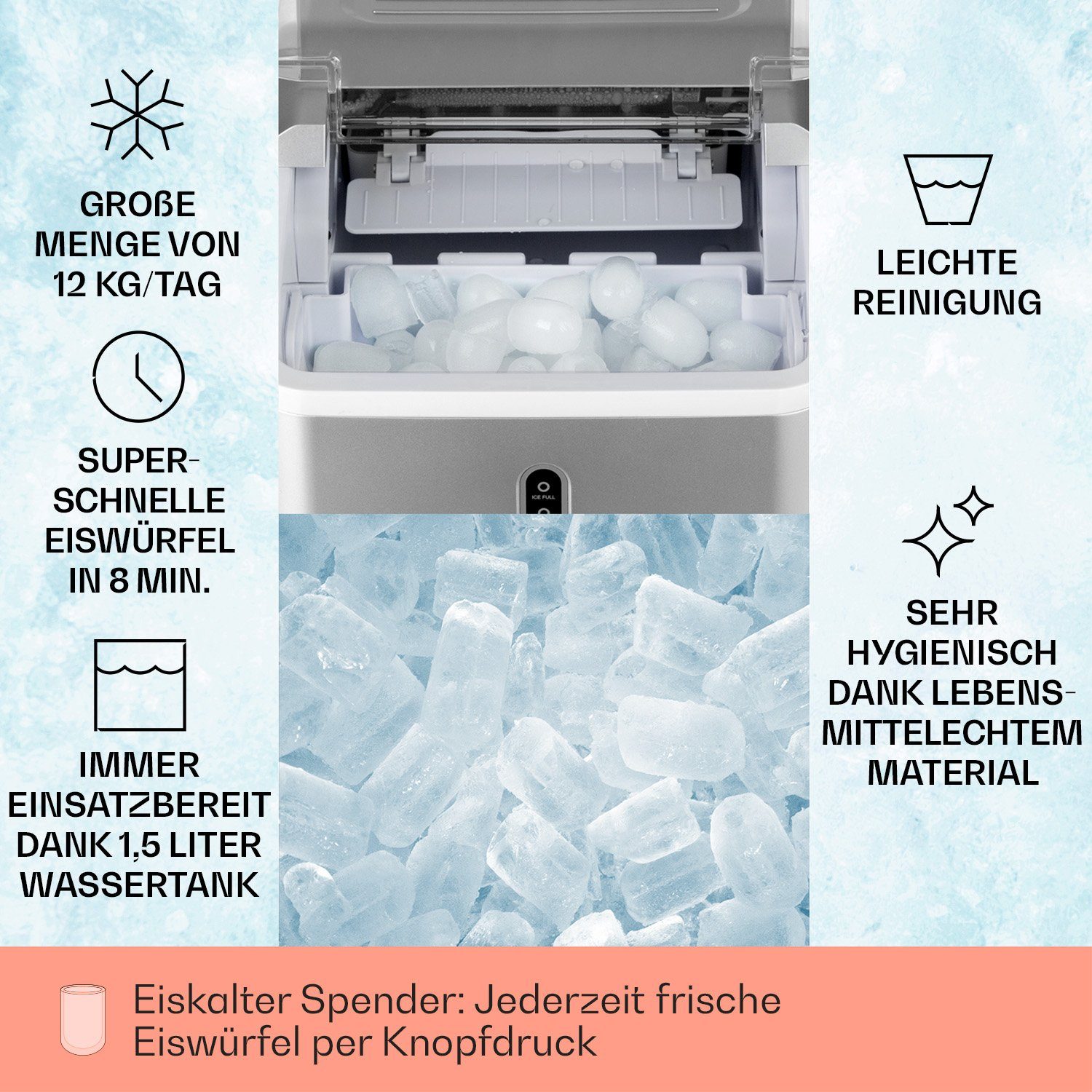 Klarstein Eiswürfelmaschine ChillOut