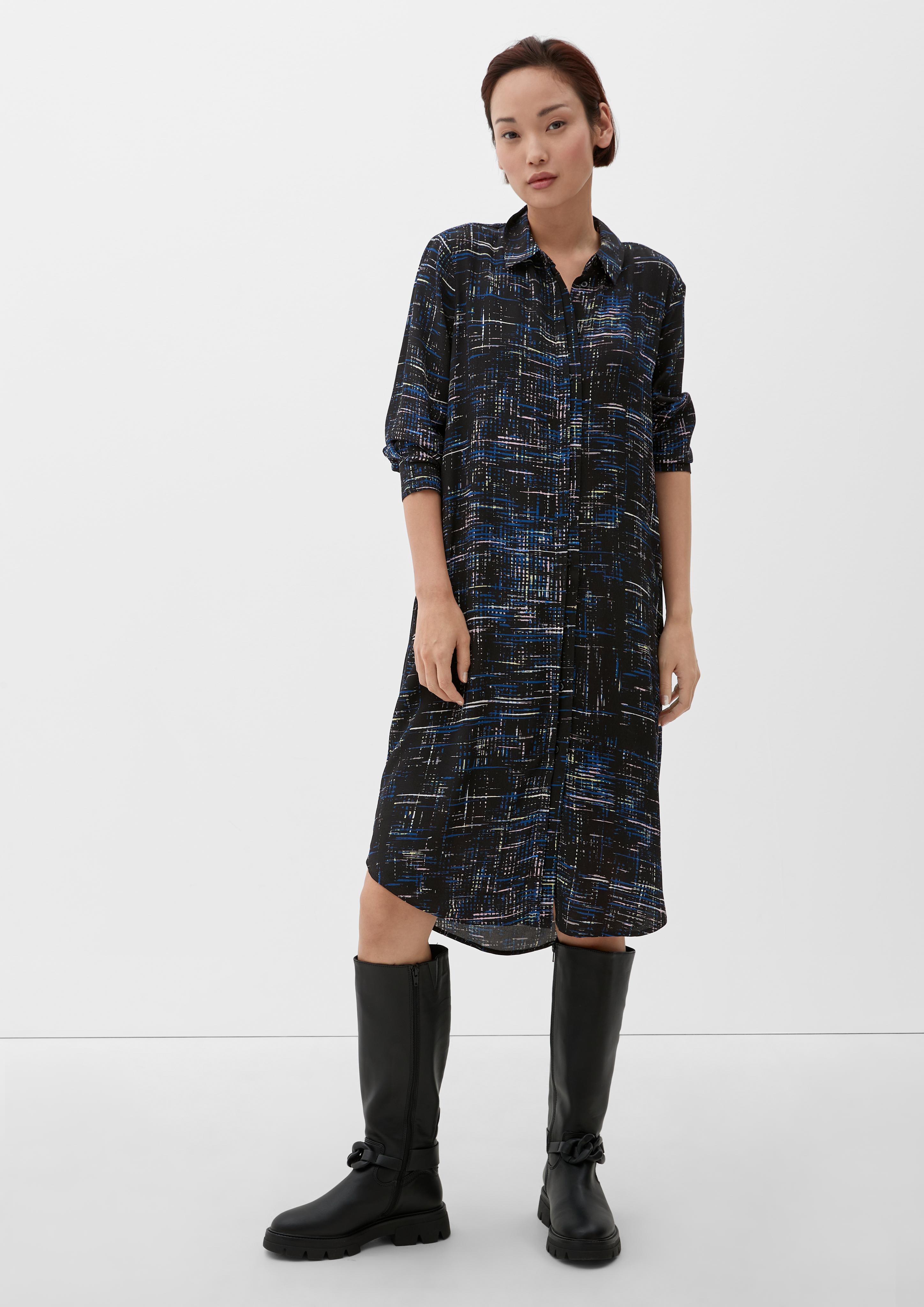 Midikleid mit Allover-Muster  2124814-99A0