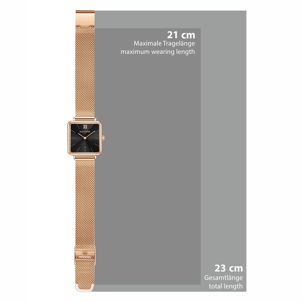 EASTSIDE Montre à quartz Grand en Or rose Acier inoxydable en Or rose Montre