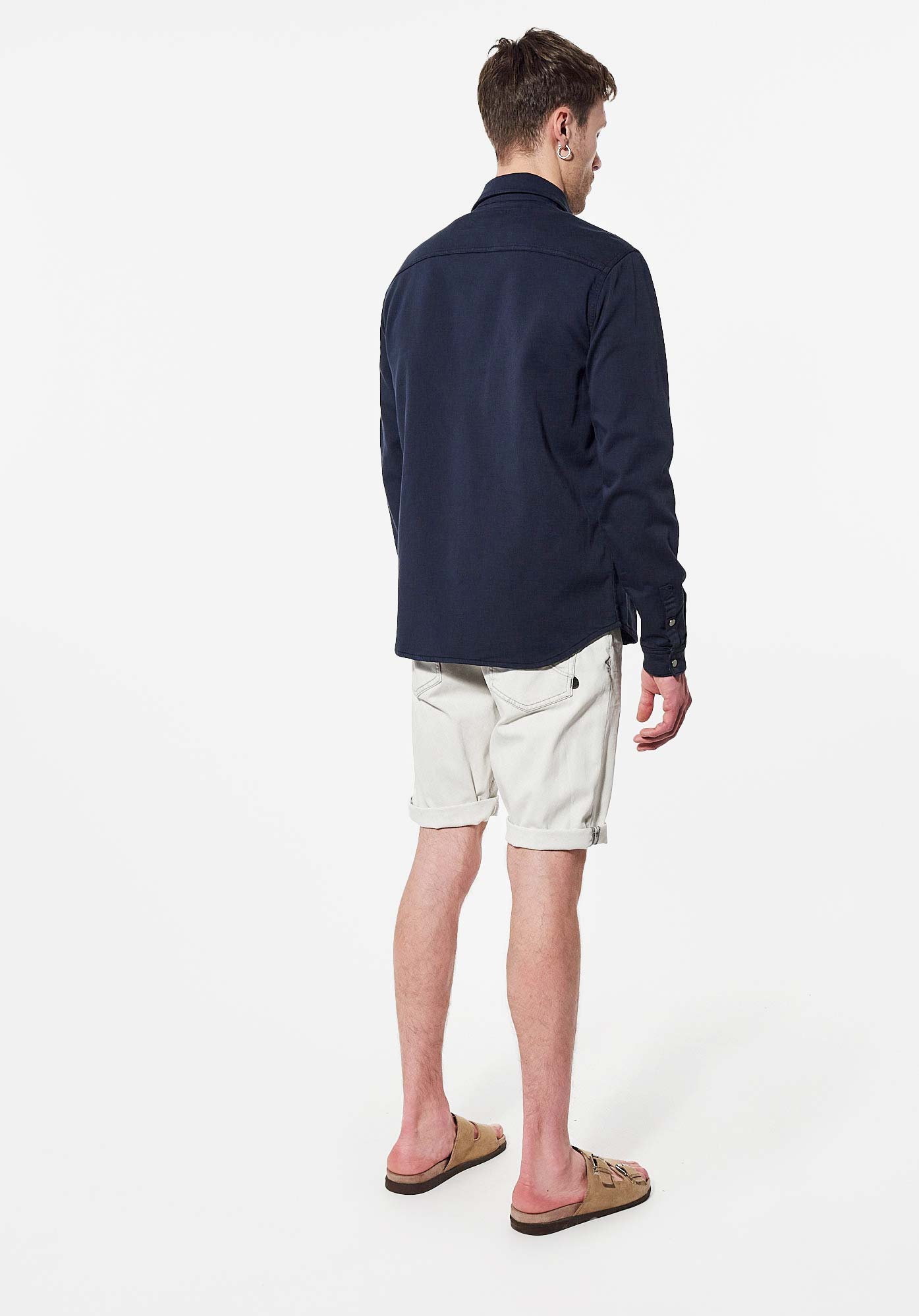 TIZIO  Chemise en jean bleu Homme