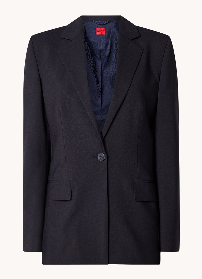 HUGO BOSS Atana blazer in wool blend with flap pockets