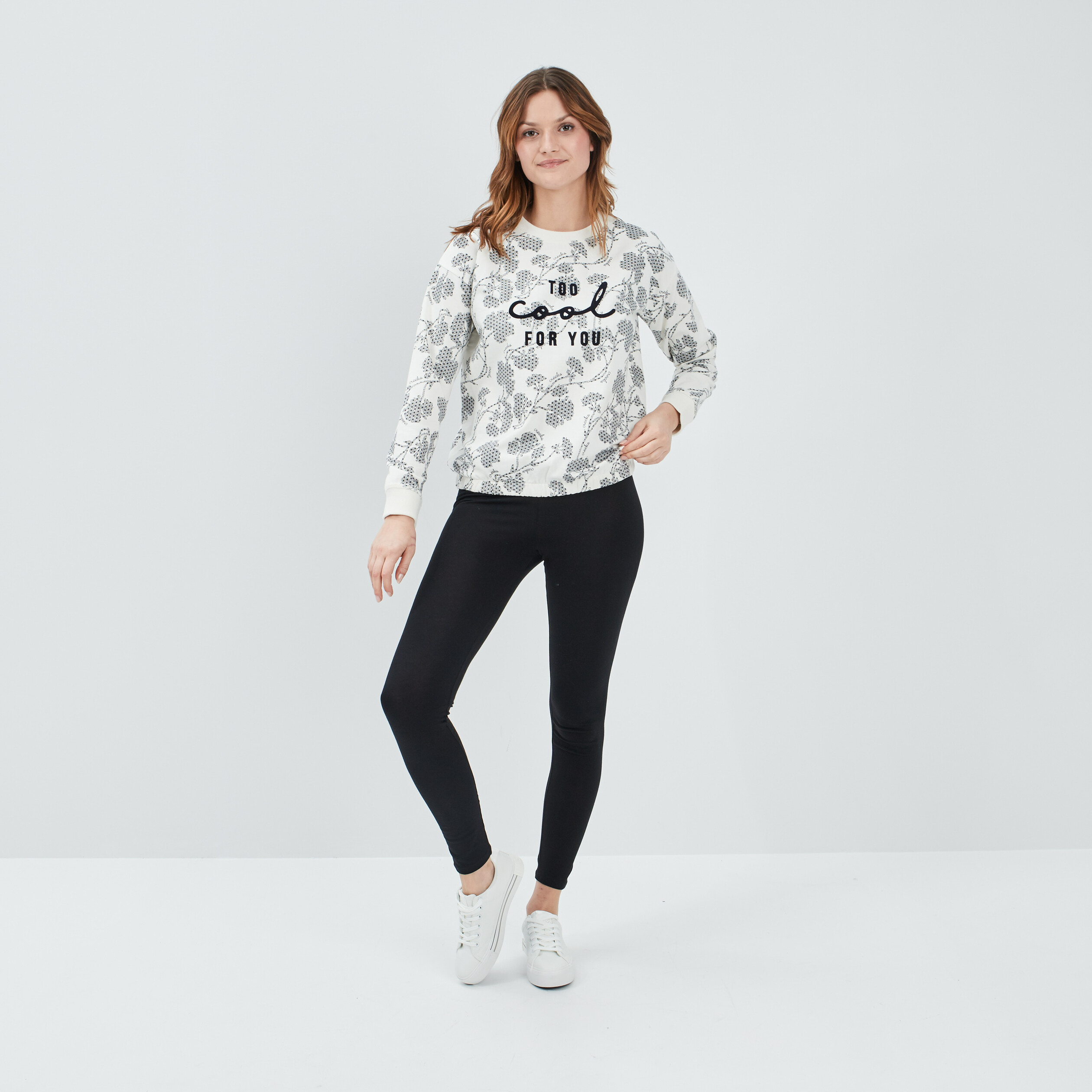 Legging long taille haute noir femme | La Halle