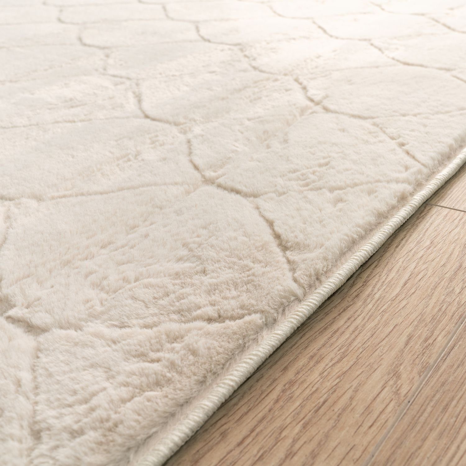 Teppich Wohnzimmer Teppich Esszimmer Kurzflor Geometrisches Muster Skandi, TT Home, eckig, Höhe: 16 mm