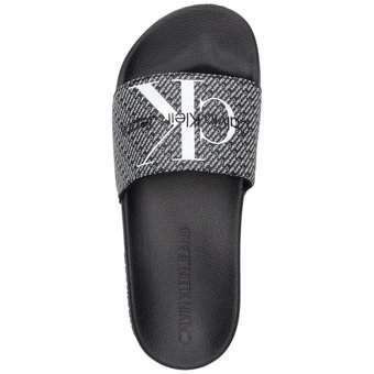 Calvin Klein Slide Aop WN Pantolette in schwarz
