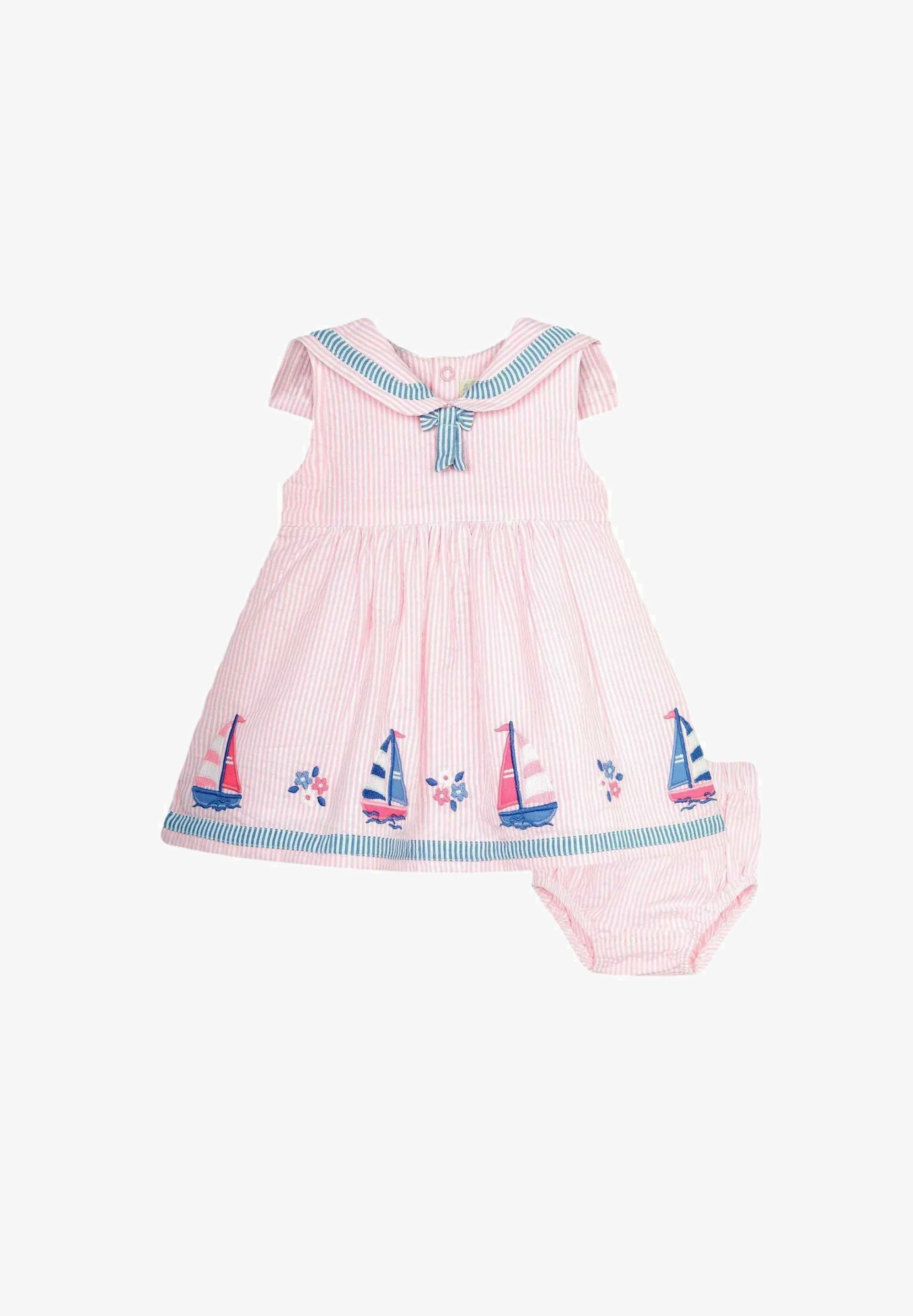 JoJo Maman Bébé BOAT APPLIQUE SAILOR - REGULAR FIT - Vestido de verano