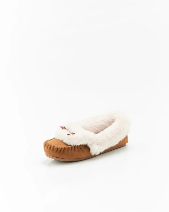 Mocassins d'intérieur imitation fourrure Thermolactyl