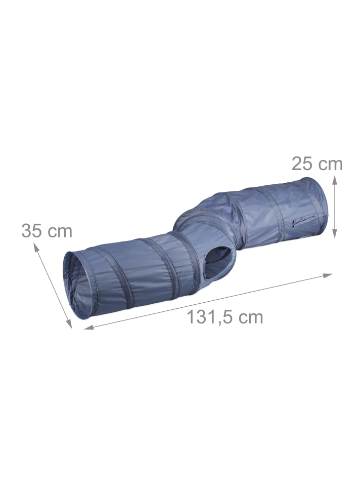 relaxdays Katzentunnel in Grau günstig kaufen onesize