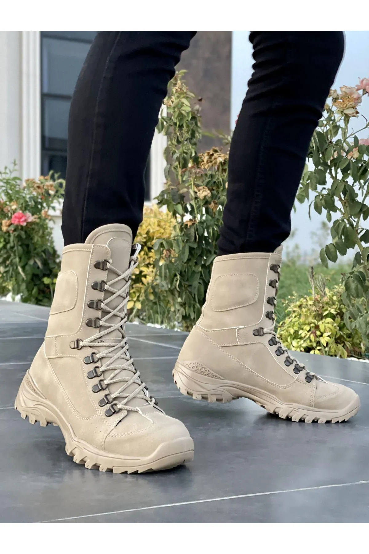 MUGGO  Josef Garantierte Unisex-Militärstiefel