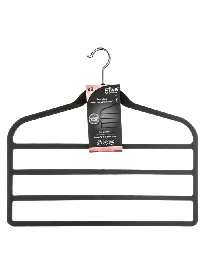 5five Simply Smart Hosenbügel in schwarz günstig kaufen onesize