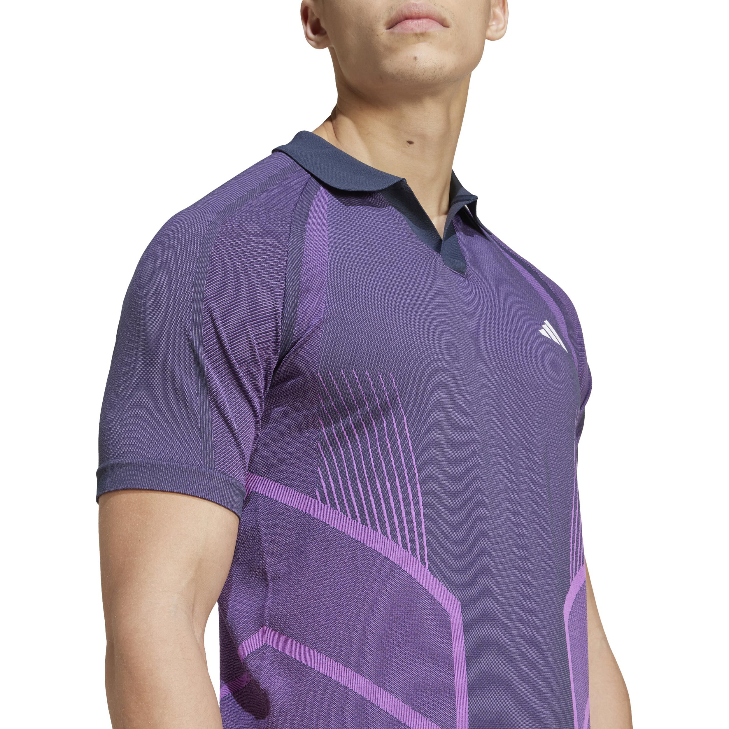 Seamless Pro Polo Herren - Lila, Berry
