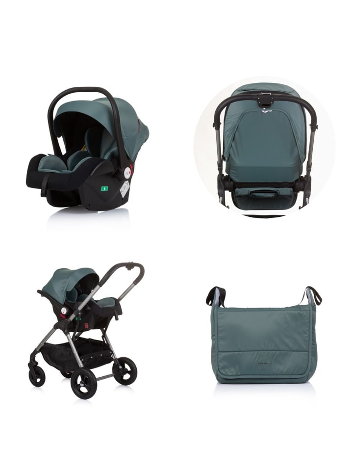 Chipolino Kombikinderwagen 3 in 1 Infinity in grün günstig kaufen onesize