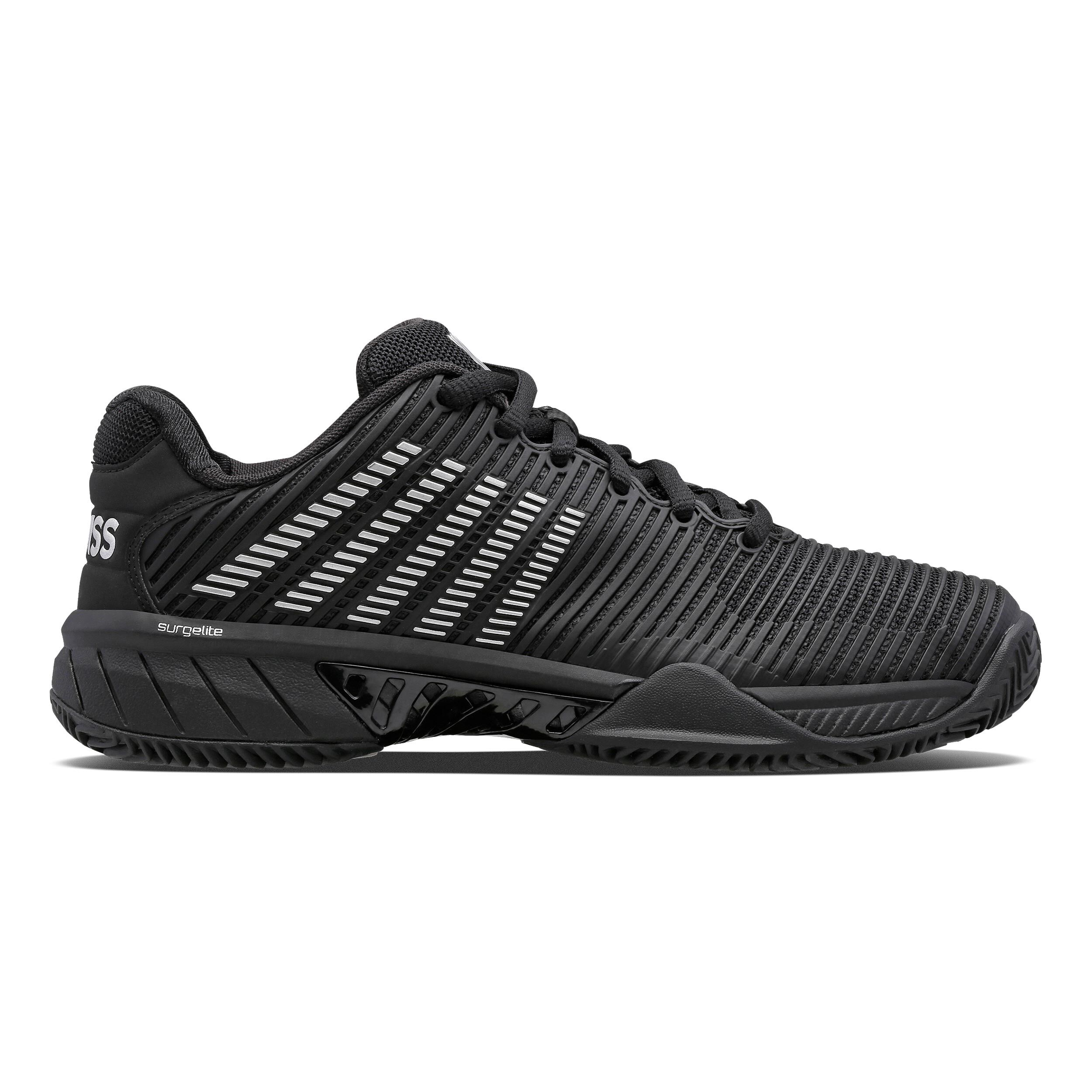 Hypercourt Express Sandplatzschuh Damen - Schwarz, Silber