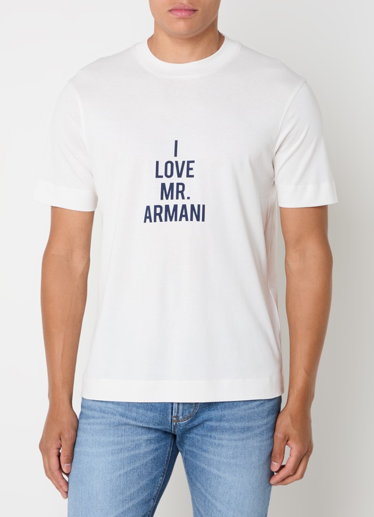 Tricou cu imprimeu Emporio Armani