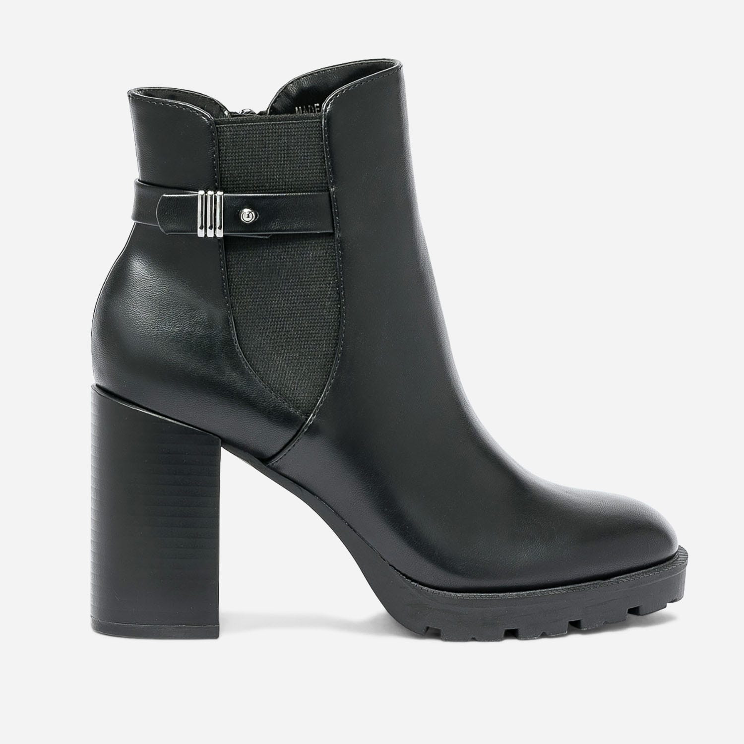 Boots TEXTO noir cranté