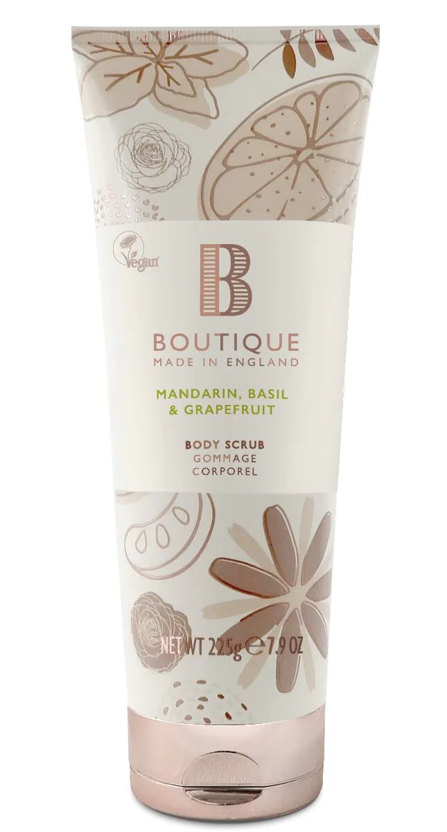 Пилинг за тело са мандарином, босиљком и грејпфрутом Boutique England 225 г